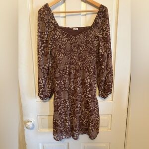 Maurice’s Floral Brown Dress